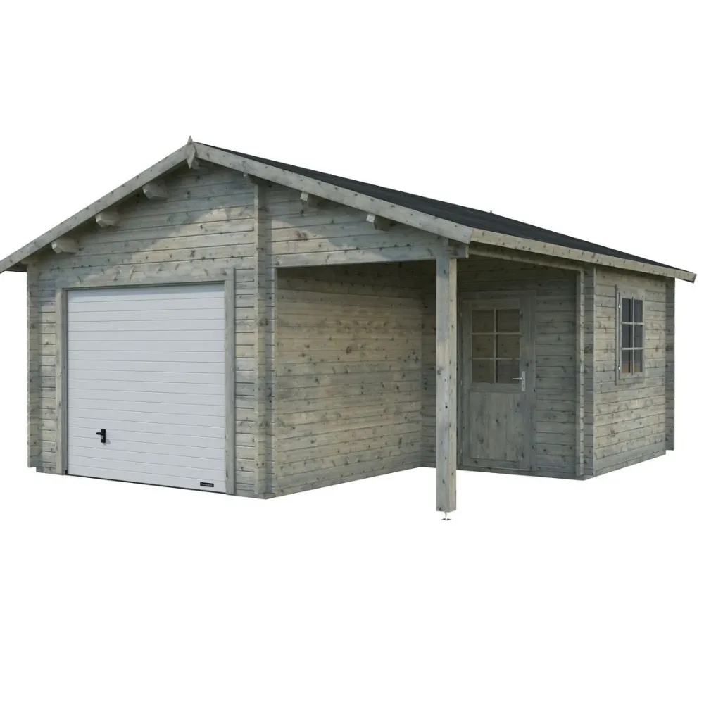 Autotalli Roger, nosto-ovella, 19m² FR44-3857-2*Palmako Hot
