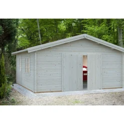 Autotalli Roger, puuovella, 27,7m² FR70-5656-1*Palmako Discount