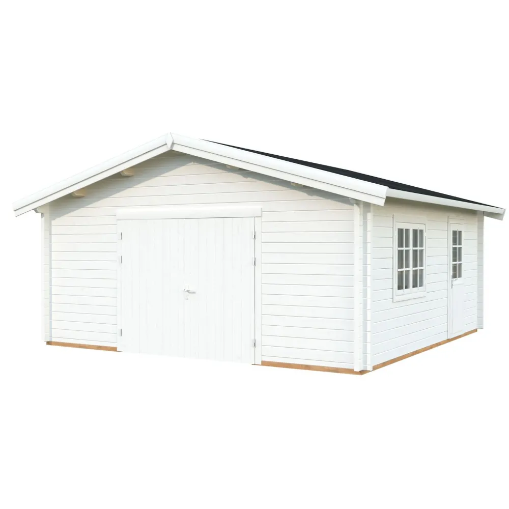 Autotalli Roger, puuovella, 27,7m² FR70-5656-1*Palmako Discount
