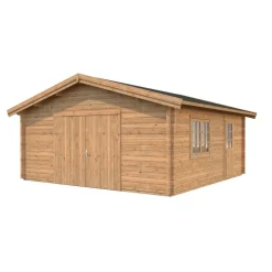 Autotalli Roger, puuovella, 27,7m² FR70-5656-1*Palmako Discount