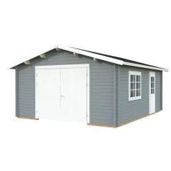 Autotalli Roger, puuovella, 23,9m² FR44-4757-3*Palmako Discount
