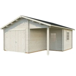 Autotalli Roger puuovella 21,9+5,2 m²*Palmako Sale