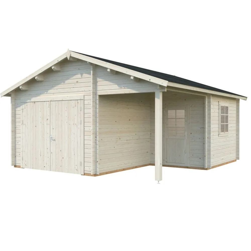 Autotalli Roger puuovella 21,9+5,2 m²*Palmako Sale