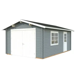 Autotalli Roger, puuovella, 19m² FR44-3857*Palmako Discount