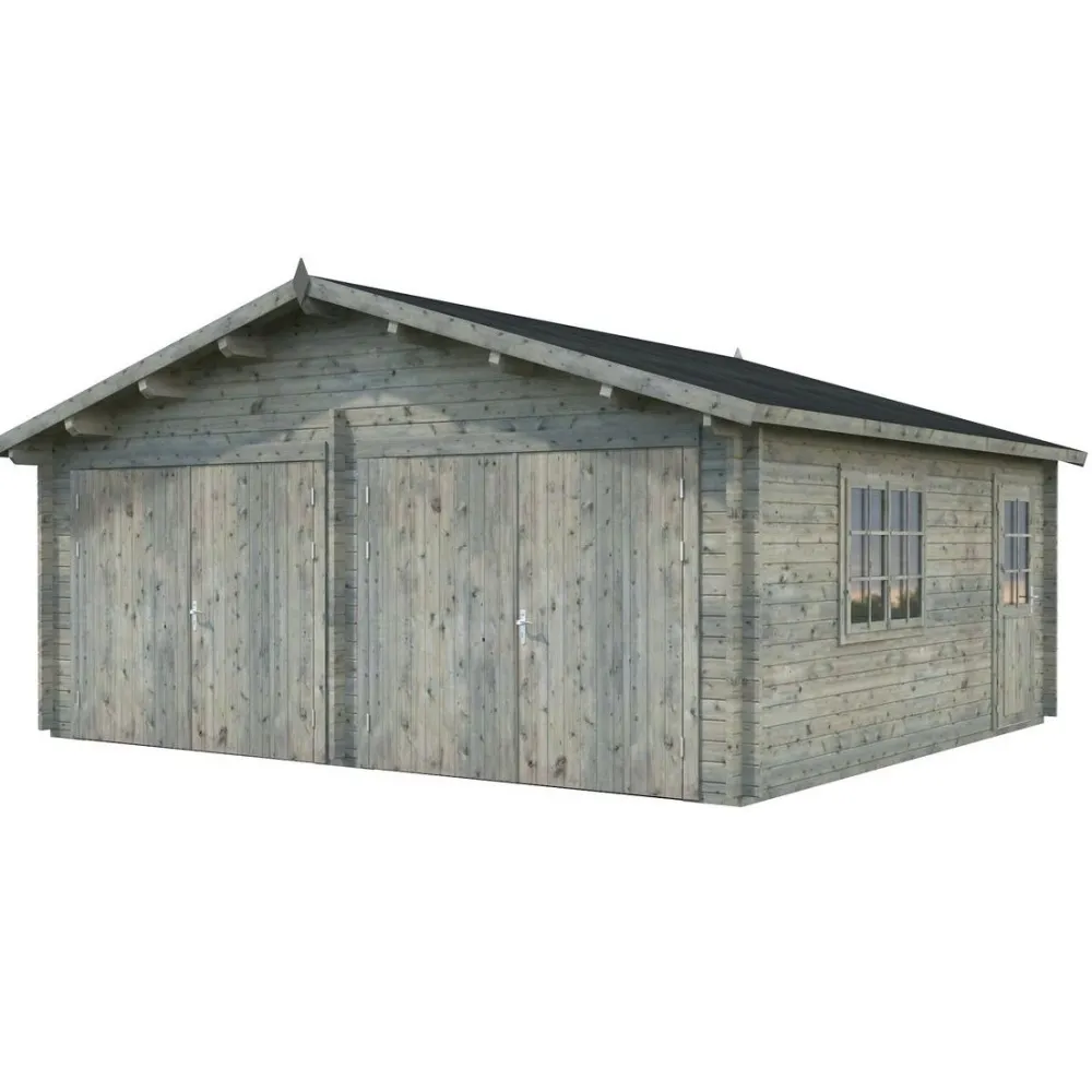 Autotalli Roger puuovella 28,4 m²*Palmako Clearance