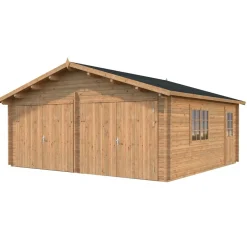 Autotalli Roger puuovella 28,4 m²*Palmako Clearance