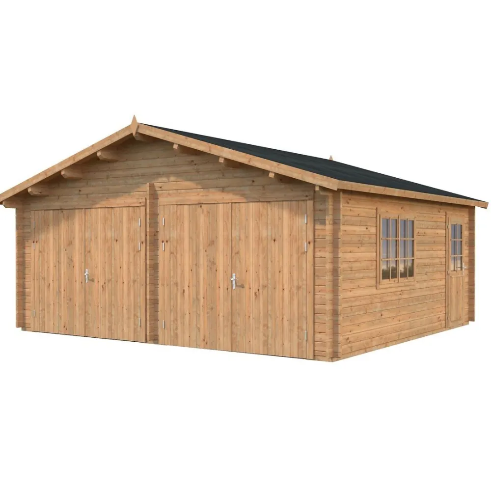 Autotalli Roger puuovella 28,4 m²*Palmako Clearance