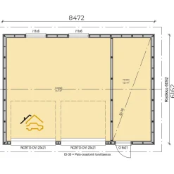 Discount Autotalli A4, 53m² Autotallit Kahdelle Autolle