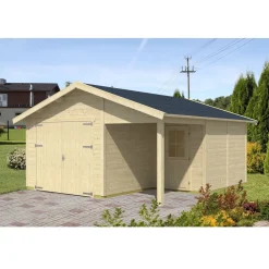 Autotalli Varberg 2 26,3m², puuvalmis*Skan Holz Best