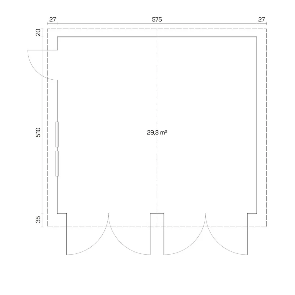 Autotalli D 40, 29.3m²*Tene Sale