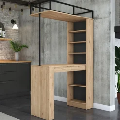 Baaripöytä JA117 - 3173 saksanpähkinä/musta*Linento Furniture Online