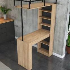 Baaripöytä JA117 - 3173 saksanpähkinä/musta*Linento Furniture Online