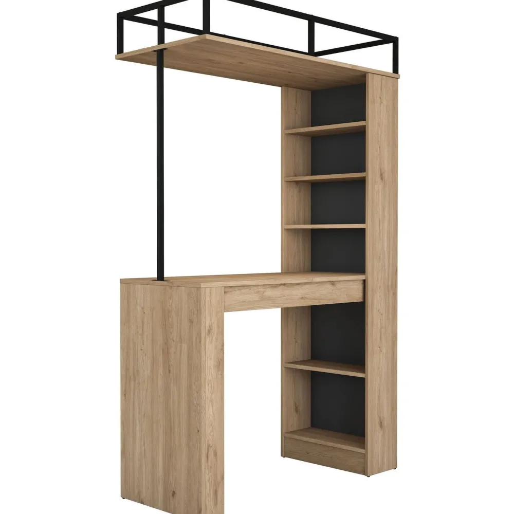 Baaripöytä JA117 - 3173 saksanpähkinä/musta*Linento Furniture Online