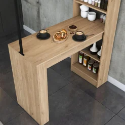 Baaripöytä JA117 - 3173 saksanpähkinä/musta*Linento Furniture Online