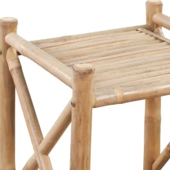 Sale Bambuhylly 4 tasoa neliö Kirjahyllyt