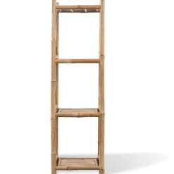 Sale Bambuhylly 4 tasoa neliö Kirjahyllyt