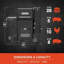 BBQ-hiiligrilli/savustin Gravity Series 600, digitaalinen, wifi-ohjattava*Masterbuilt Sale