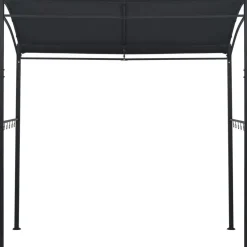 Bbq-huvimaja 215x150x220 cm antrasiitti teräs Paviljongit|Paviljongit