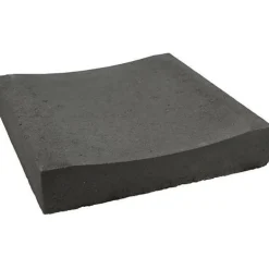 Betonikourulaatta 418x420x80 mm sileä musta*Rudus New