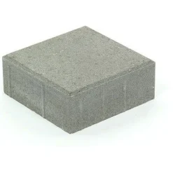 Betonilaatta 208x208x80 mm sileä harmaa*Rudus