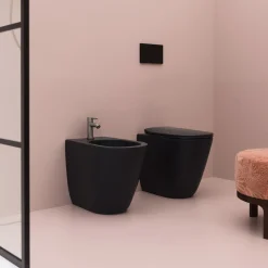 Online Bidee Glomp, back to wall, matta, eri värejä Pesevät Wc-Istuimet