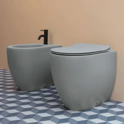 Online Bidee Glomp, back to wall, matta, eri värejä Pesevät Wc-Istuimet