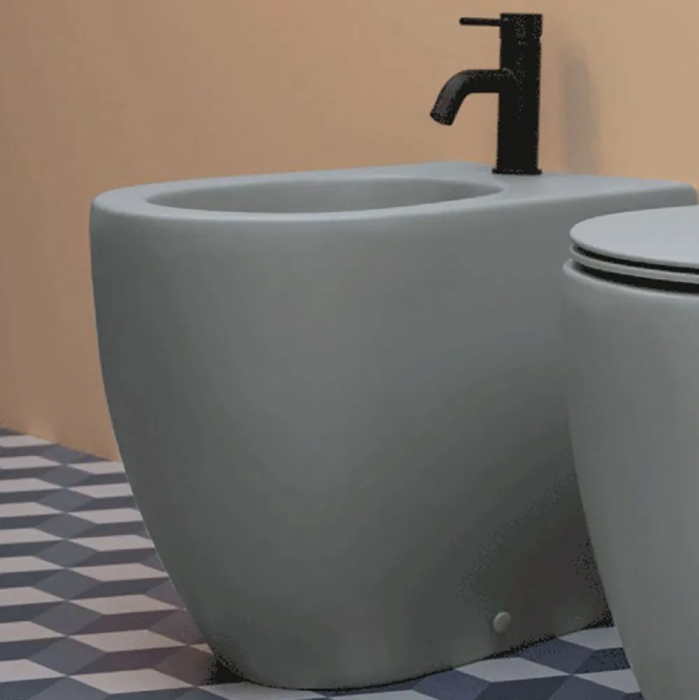 Online Bidee Glomp, back to wall, matta, eri värejä Pesevät Wc-Istuimet