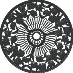 Clearance Bistrosarja 3-osainen valualumiini musta (17739) Parvekekalusteet