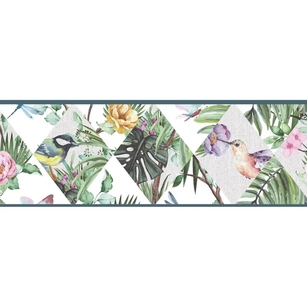 Clearance Boordi Caribbean 1061, perhonen, ruusu Tapettiboordit