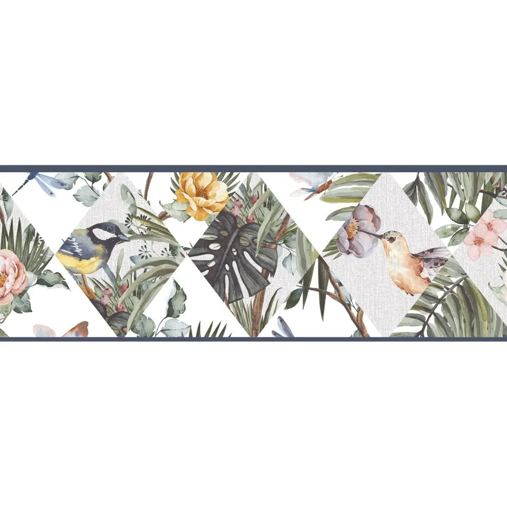 Clearance Boordi Caribbean 1061, perhonen, ruusu Tapettiboordit