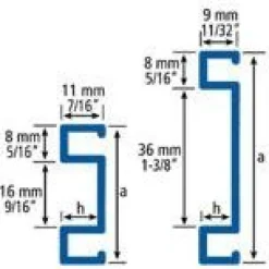 Online Boordilistan pohjaprofiili mosaiikille rst 226s, 32mm x 2.5m, kiiltävä teräs Seinälistat