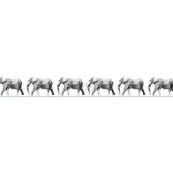 Boordi PhotowallXL Elephant 158710, 4000x232,5 mm, eläin, mustavalkoinen*Esta Online
