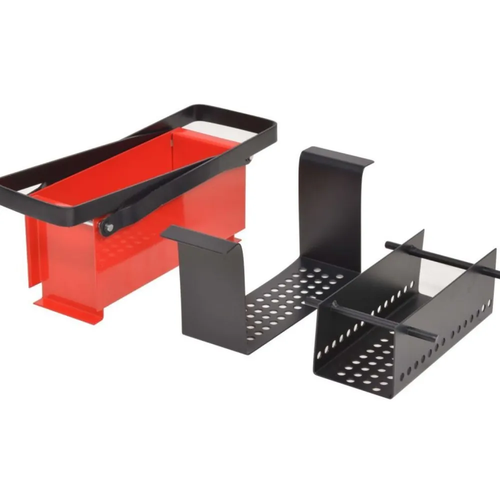 Brikettipuristin 34x14x14cm, teräs, musta/punainen*FinePRICE Sale