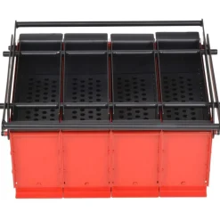 Clearance Brikettipuristin 38x31x18cm, teräs, musta/punainen Takkavälineet