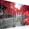 Clearance Canvas-taulu Waterfalls of Ruby Forest, eri kokoja Taulut Ja Kehykset