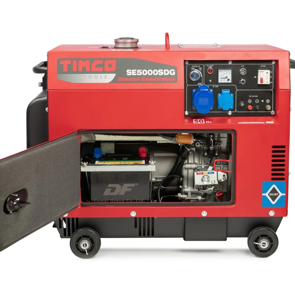 Diesel-generaattori SE5000SDG Silent 2x230V 1x12V*Timco Discount