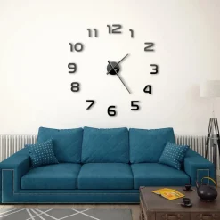 3d-seinäkello moderni muotoilu 100cm xxl musta*FinePRICE Sale