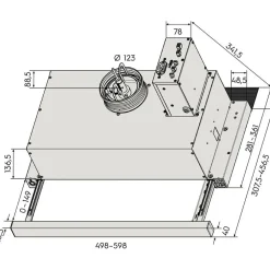 Sale Dual Modular Liesikupu dPH-m27 50cm/60cm valkoinen Ulosvedettävät Liesituulettimet|Liesituulettimet Huippuimuriohjauksella