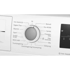 Edestä täytettävä pesukone WAN2829SSN, 9kg*Bosch Hot