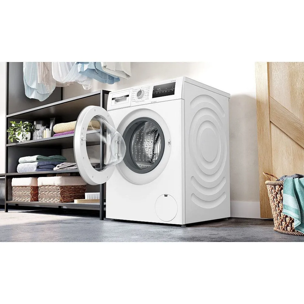 Edestä täytettävä pesukone WAN2829SSN, 9kg*Bosch Hot