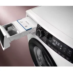 Outlet Edestä täytettävä pesukone EFI743VX4Q, 59.7cm, 10.5kg, 1400rpm, valkoinen Pyykinpesu Ja Kuivaus