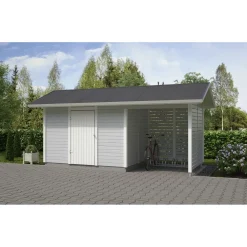 Elementtivarasto E7M 5040x2140 mm 10.79 m² puuvalmis*Timburg Outlet