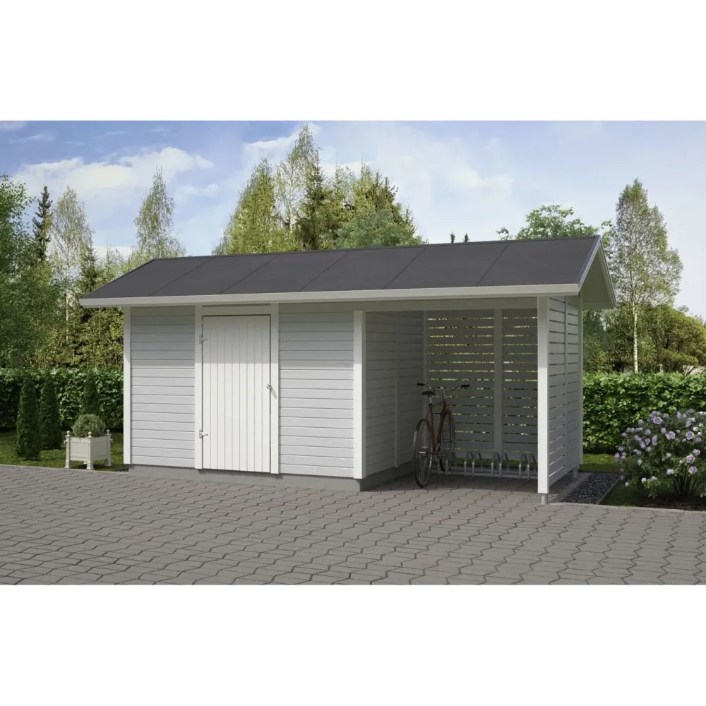 Elementtivarasto E7M 5040x2140 mm 10.79 m² puuvalmis*Timburg Outlet