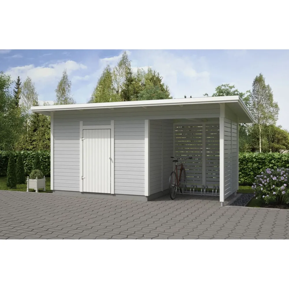 Elementtivarasto E7M 5040x2140 mm 10.79 m² puuvalmis*Timburg Outlet
