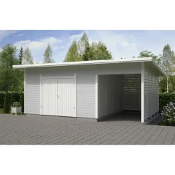 Elementtivarasto E17M 6040x4240 mm 25.59 m² puuvalmis Ulkovarastot