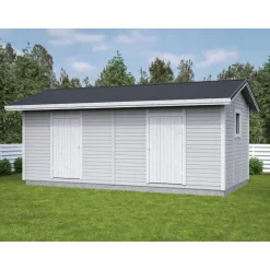 Elementtivarasto E12 6040x3180 mm 19.21 m² puuvalmis*Timburg Hot