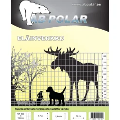 Eläinverkko Zn 1,7x50 m muuttuva silmäkoko*AB Polar Hot