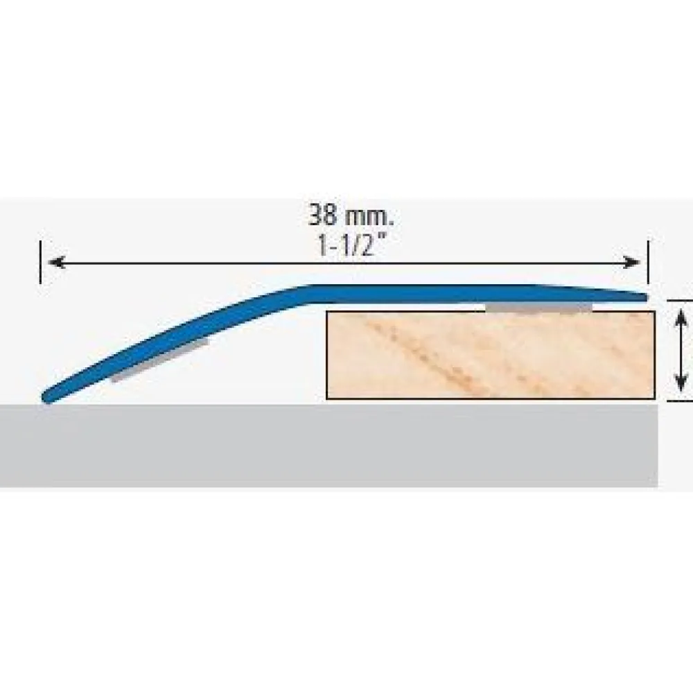 Eritasolista alumiini 292a, 0-15mm, 38mm x 1m, itseliimautuva, eri värejä Lattialistat