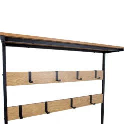 Discount Eteisen hylly Hedvig 100x36x180cm, saarni/musta Eteiskalusteet