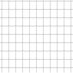 Euro-aita, teräs, 10x1,5 m, harmaa, silmäkoko 77 x 64 mm*FinePRICE Outlet